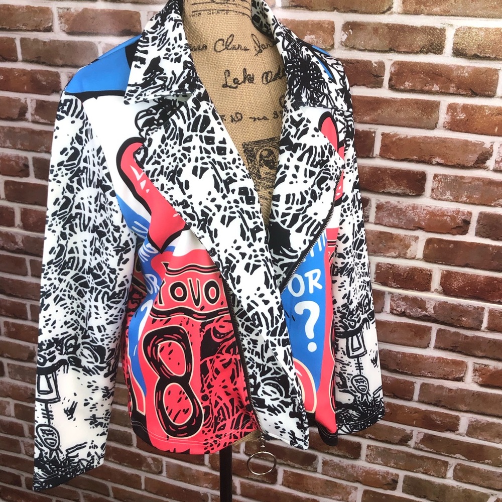SOLD-Multi colored jacket - Picture 2 of 7